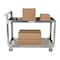 Vestil Aluminum Service Cart, 2 Shelves, 28x48, Aluminum, 660 lb Load Capacity, 2 Shelves, 27.875" W SCA2-2848 - alternate 2